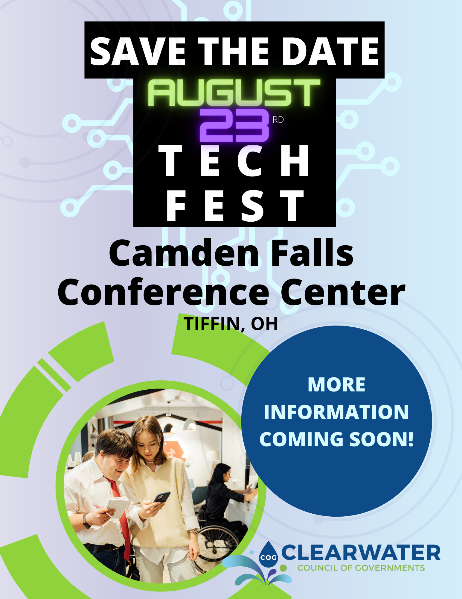 Clearwater COG Tech Fest in Tiffin Save The Date Flyer