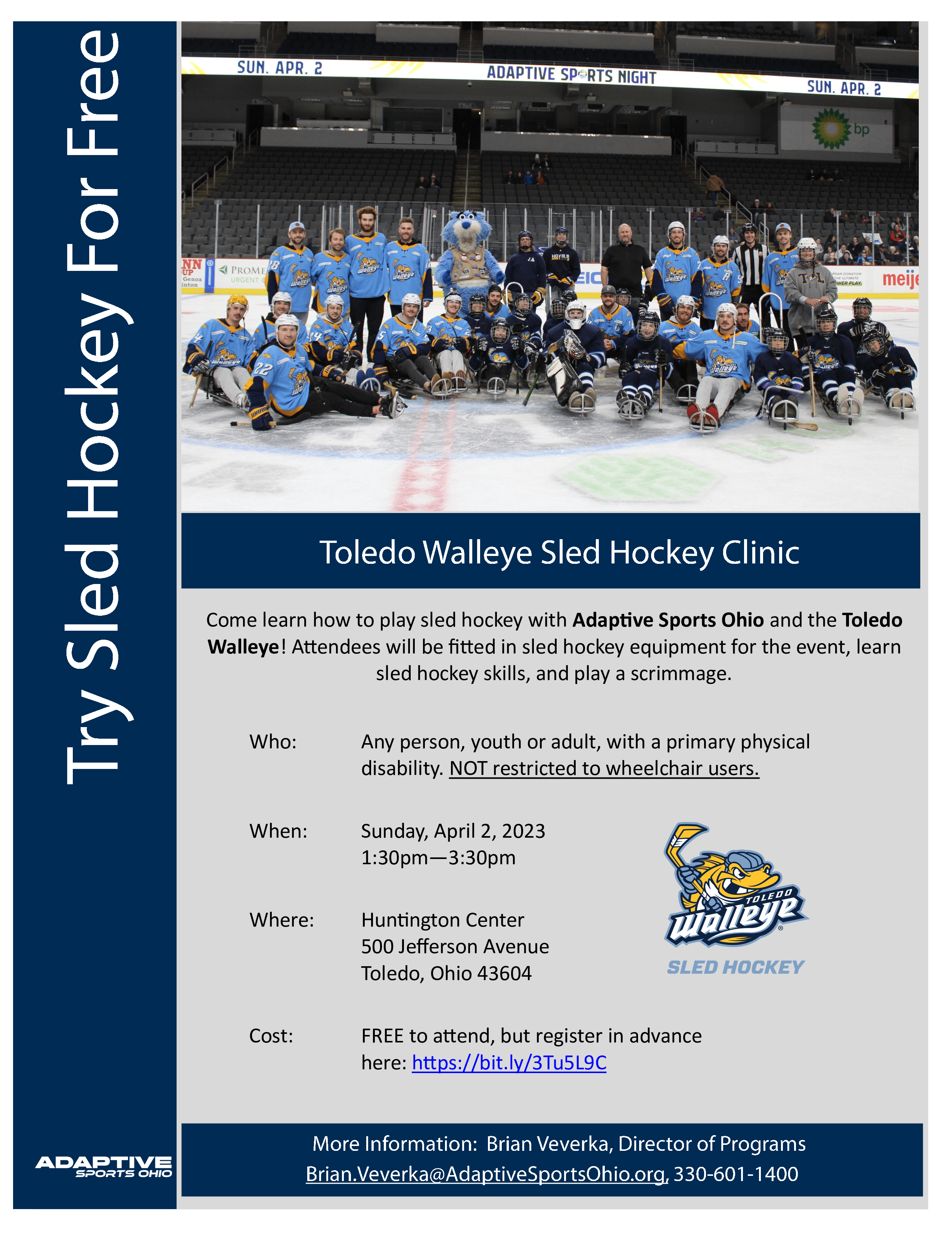 Toledo Walleye Sled Hockey Clinic