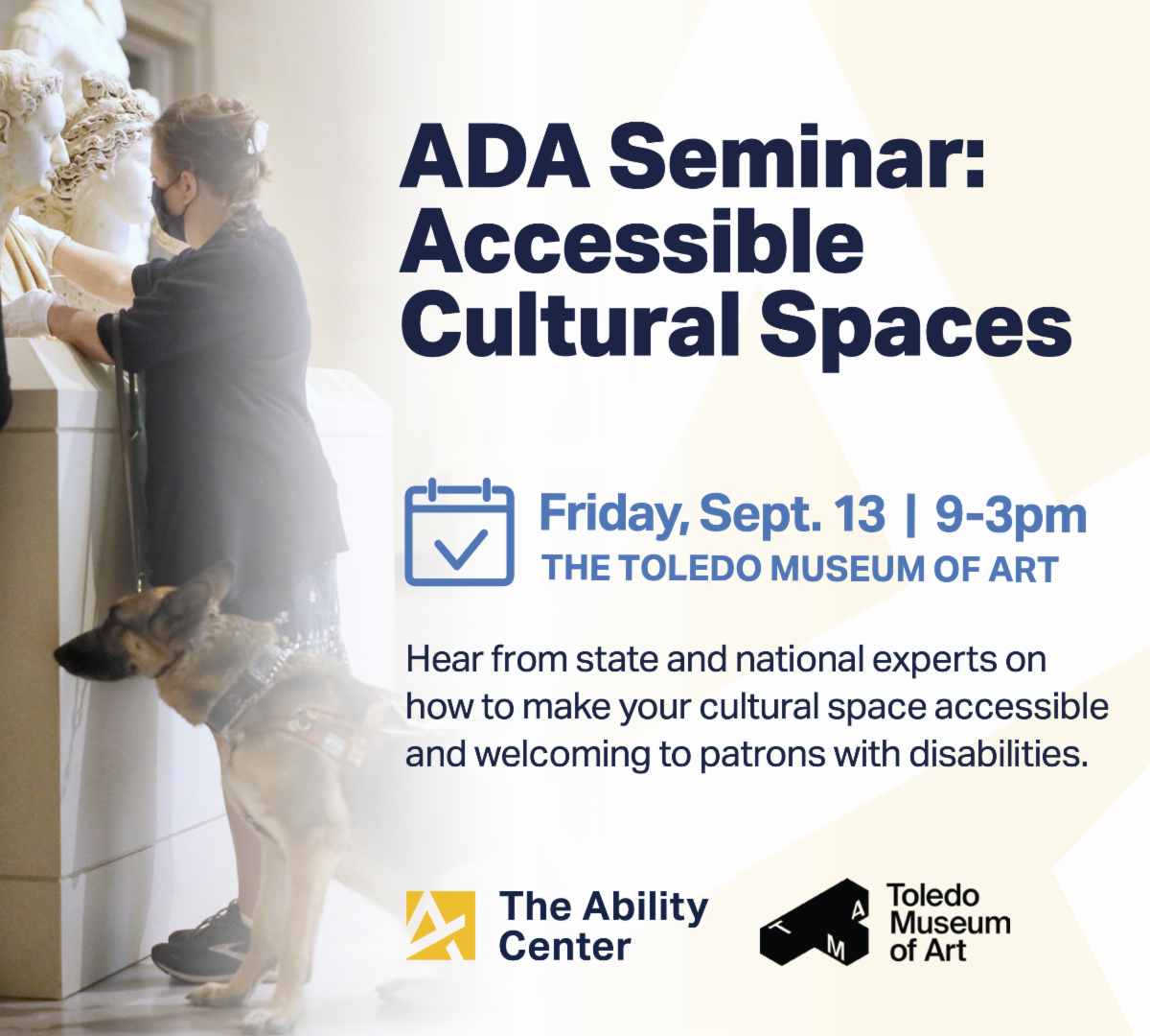 ADA Seminar: Accessible Cultural Spaces flyer