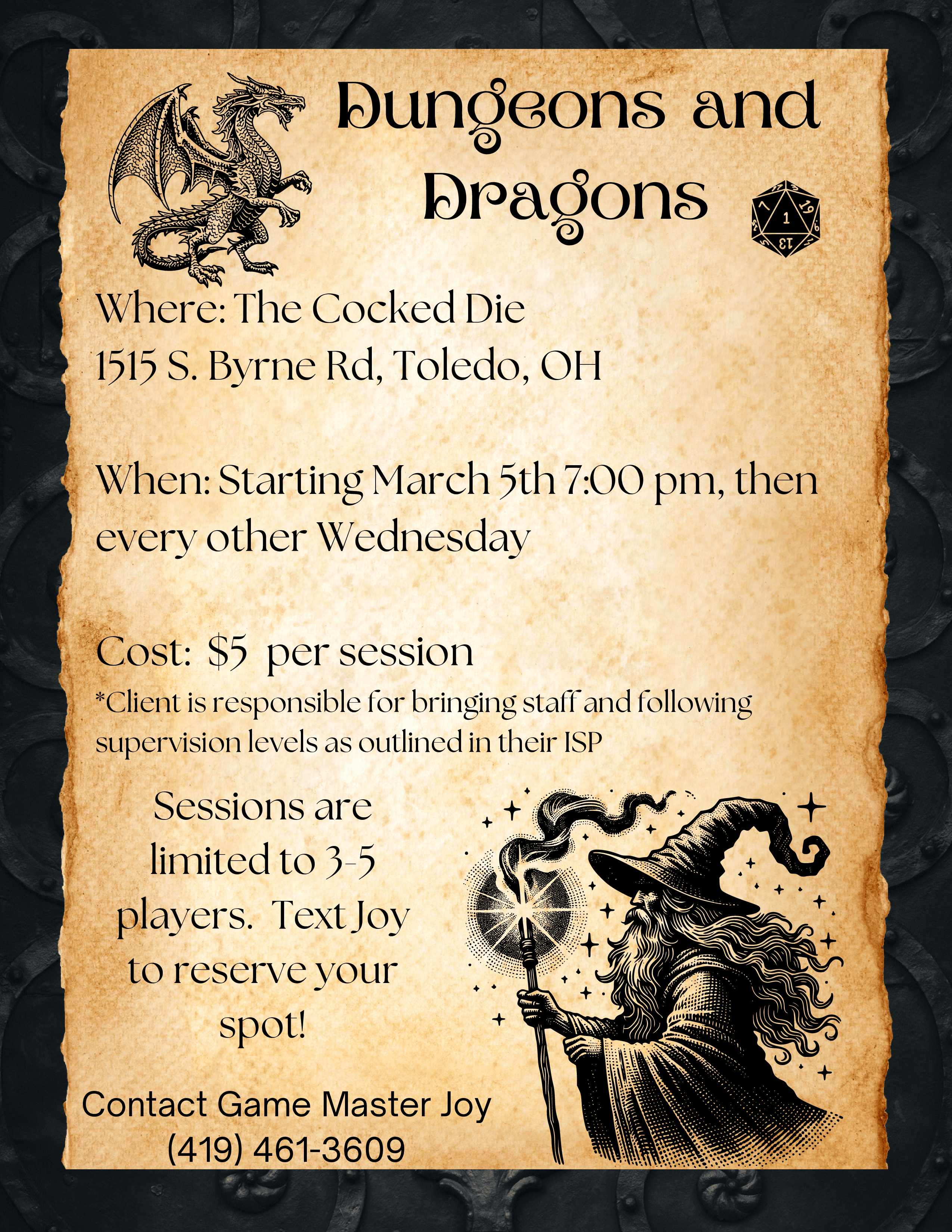 Dungeons & Dragons Group | Lucas County Board of Developmental Disabilities