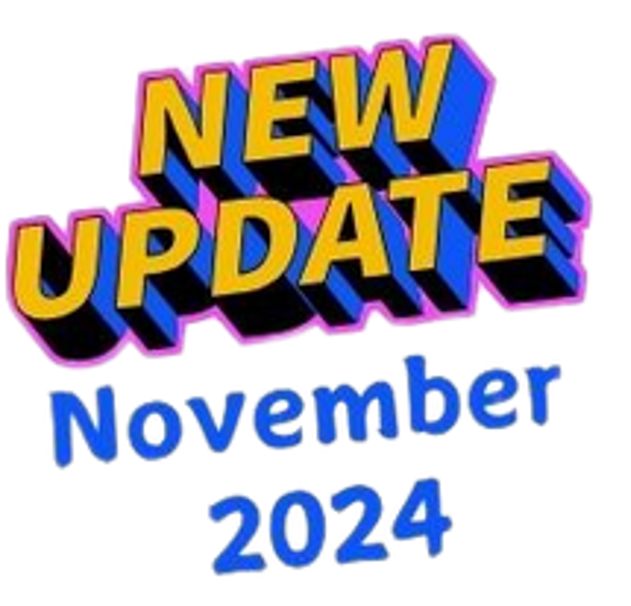 Graphic announcing November updates