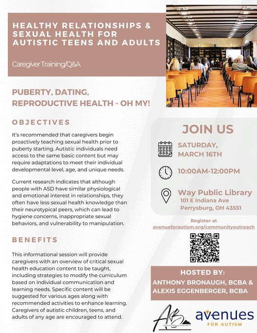 avenues for autism flyer