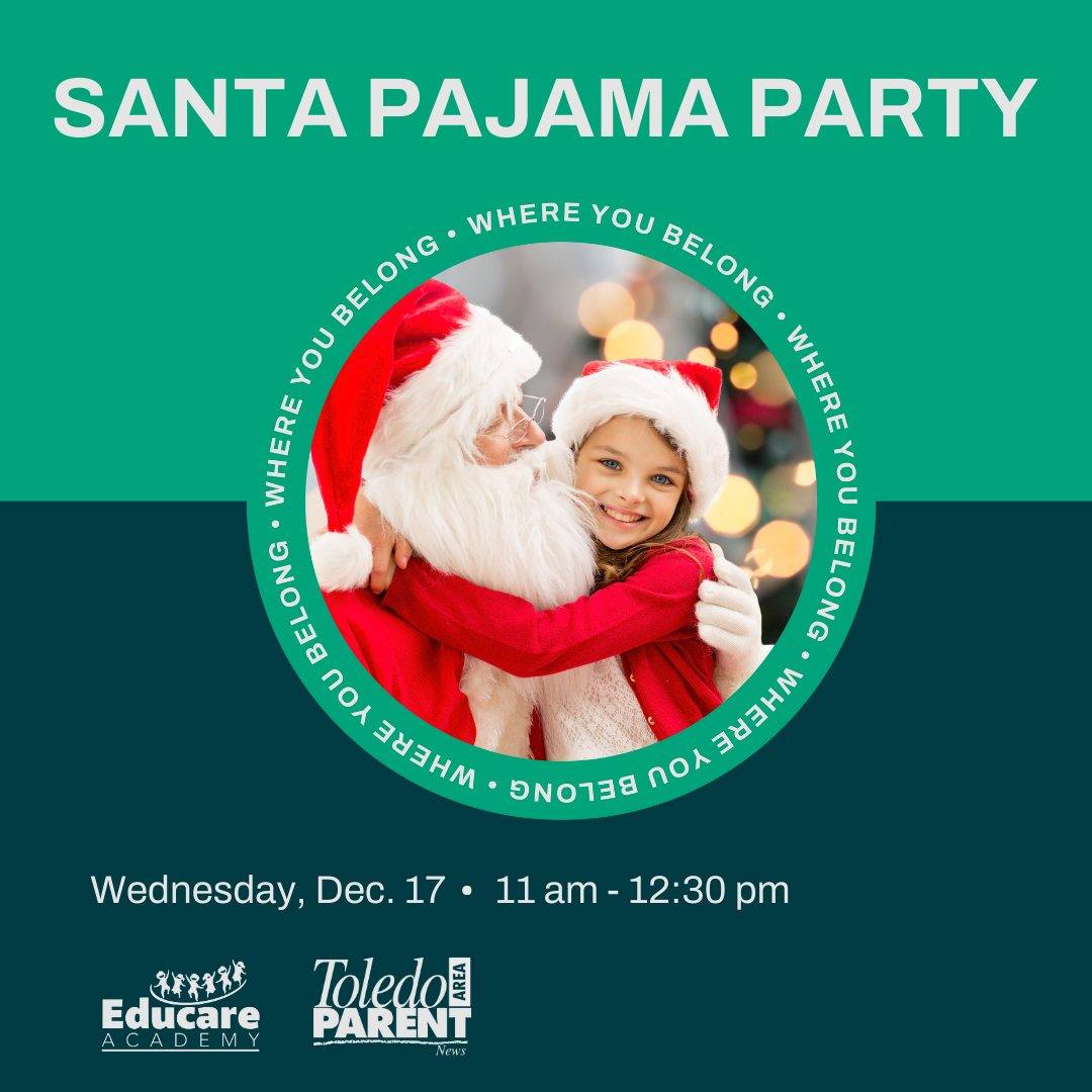 child in santa hat hugging santa