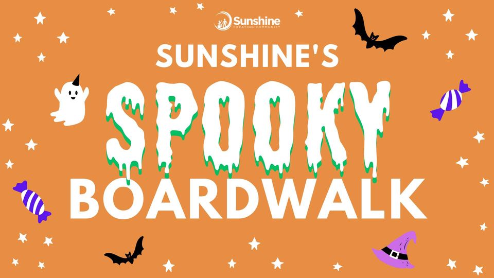 Sunshine spooky boardwalk graphic