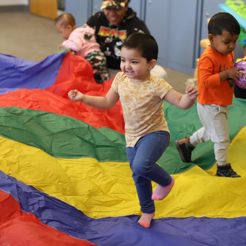 Child playing at playgroup