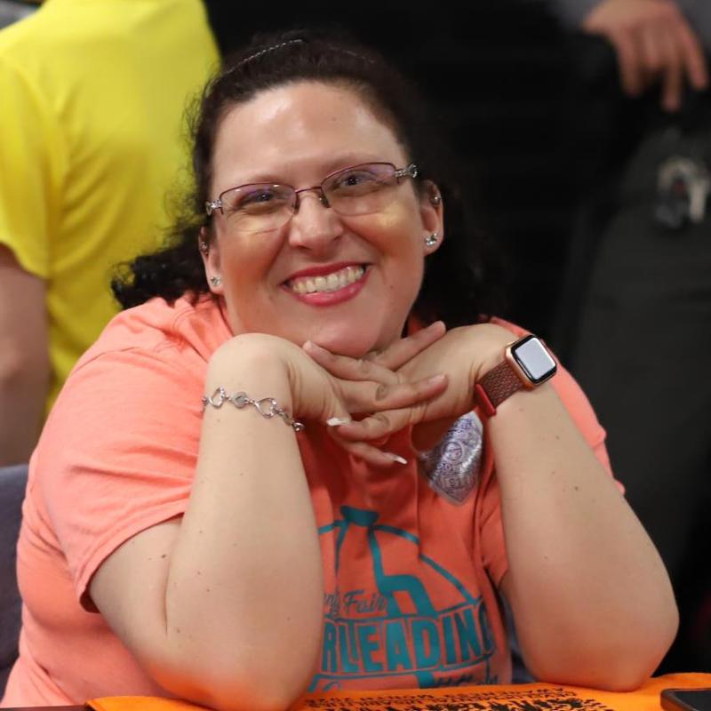 Woman smiling